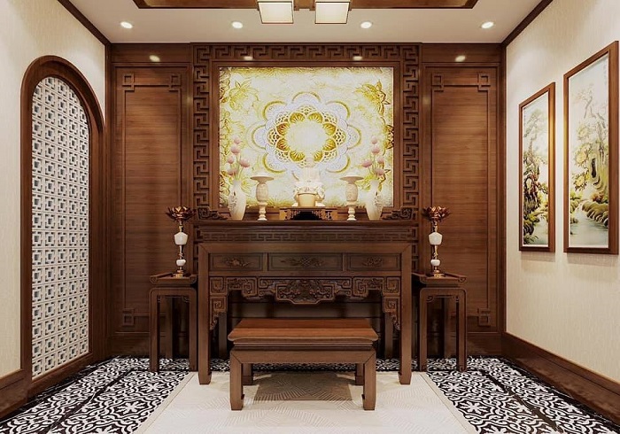 Tho thiet ke noi that phong tho tai Hai Phong